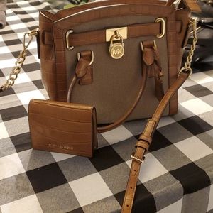 Michael Kors "Collette Satchel" w/ wallet set